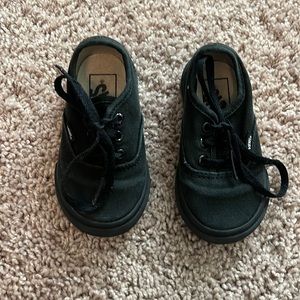 Toddler Black Vans Size 5